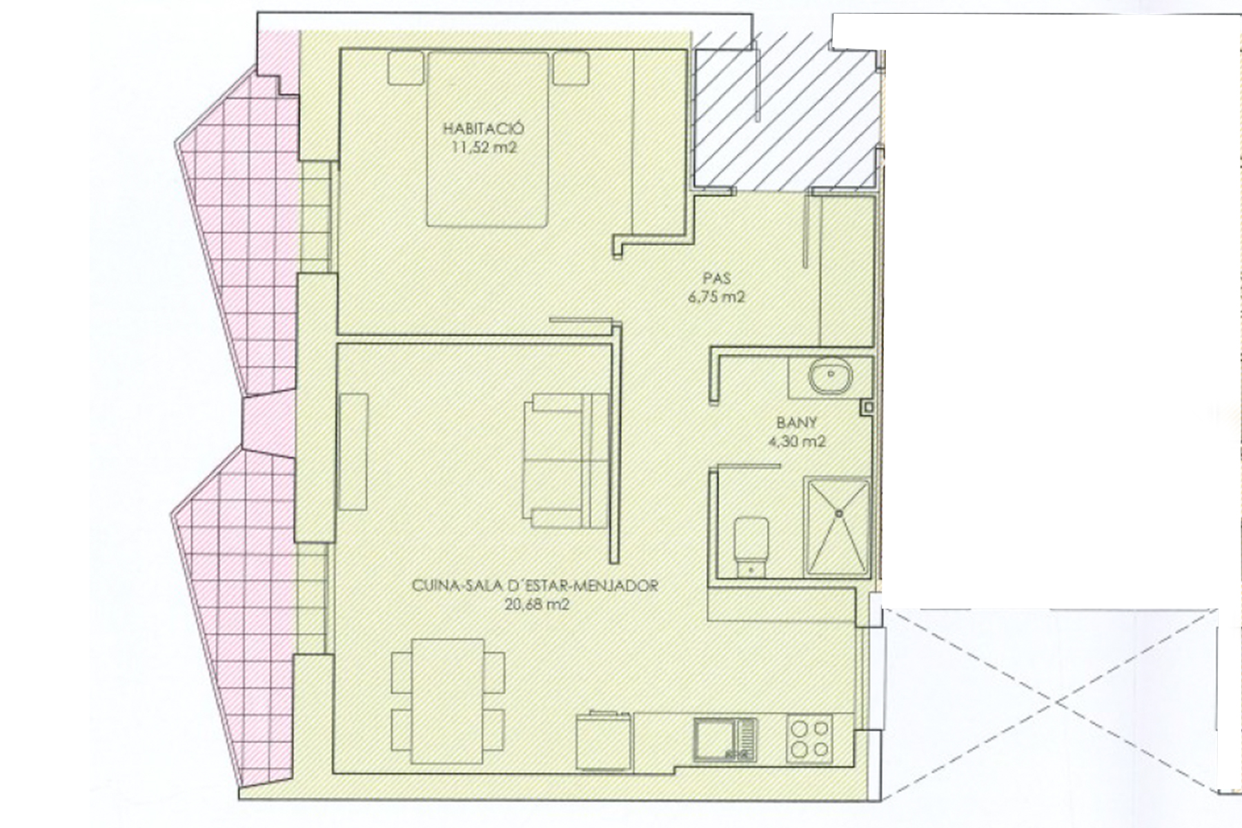 Pis en venda a Andorra la Vella, 1 habitació, 51 metres